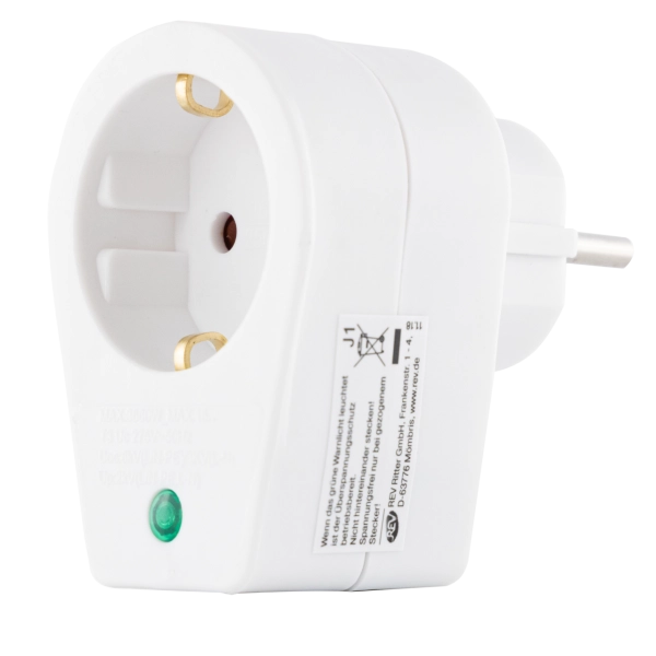 Überspannungsschutz-Adapter 1-fach 
